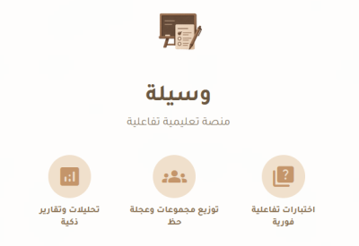 منصة وسيلة .. وسيلتك الأسهل لتعليم تفاعلي ممتع